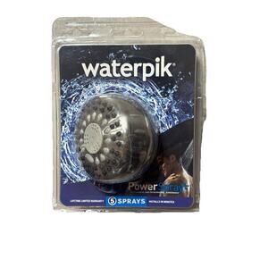 New! Waterpik Elements Shower Head, Fixed Mount, 5 Sprays No Clog. Free Shipping